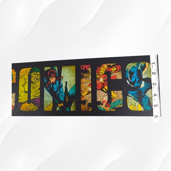 Marvel Comics Wall Art – Retro Superhero Pop Creations Sign (40” x 8”) - Picture 7 of 7